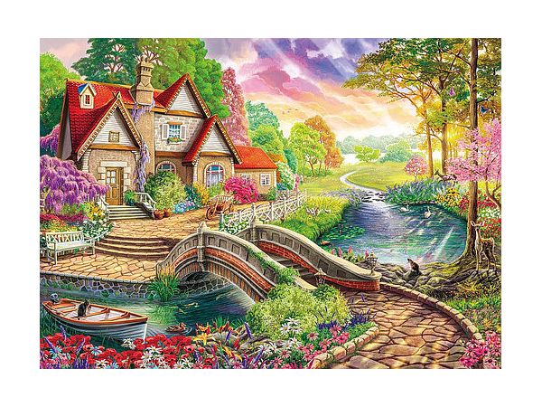 Jigsaw Puzzle: Riverside Magic House 2000ssp (38 x 53cm)