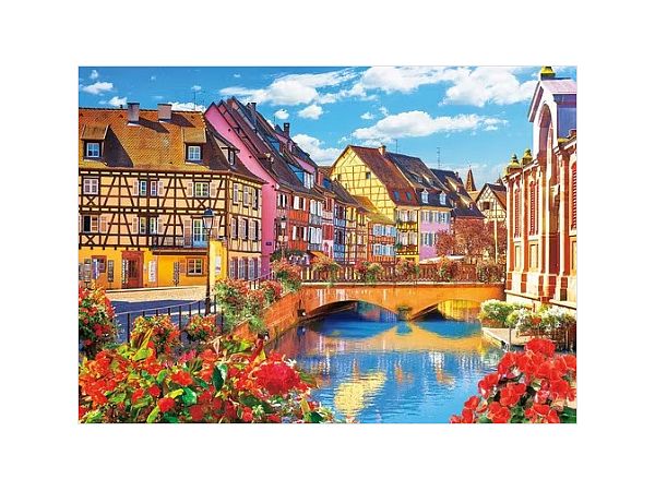 Jigsaw Puzzle: Beautiful streets of Colmar - France 2000ssp (38 x 53cm)
