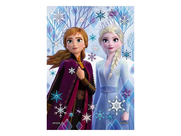 Jigsaw Puzzle: Puzzle Decoration (Disney) Elsa & Anna -icy white- 108pcs (18.2cm x 25.7cm)