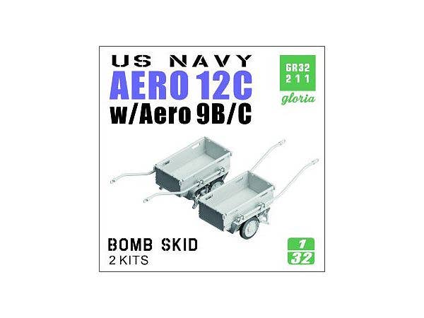 US Navy Aero 12C Bomb Skid w/Aero 9B/C (2pcs)