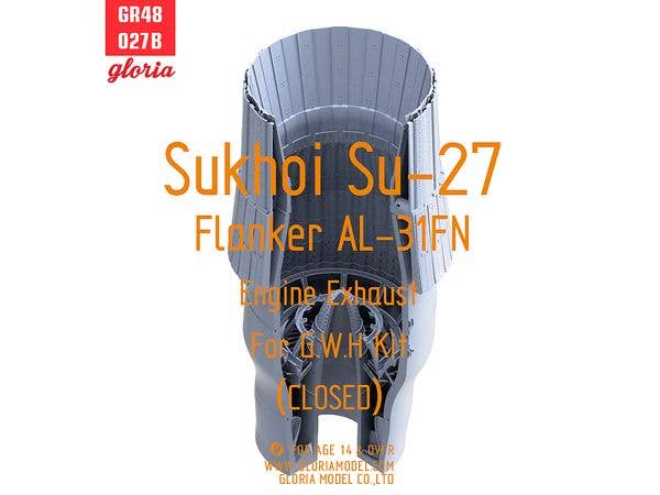 Sukhoi Su-27 Flanker AL-31F Engine Exhaust (Closed) (For G.W.H Kit)