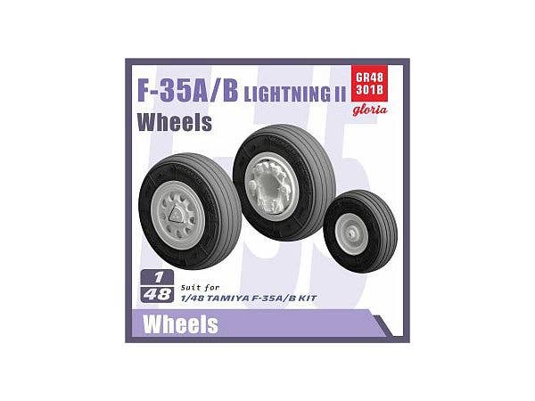 F-35A/B Lightning II Wheels (For Tamiya Kit)