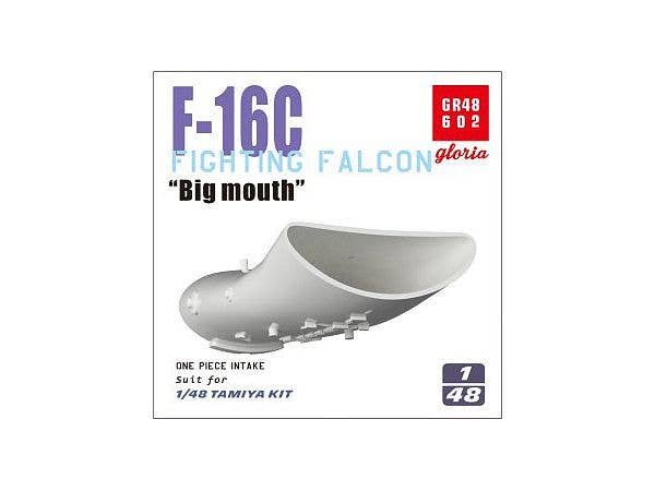F-16C Fighting Falcon Big mouth One-piece Intake (For Tamiya Kit)
