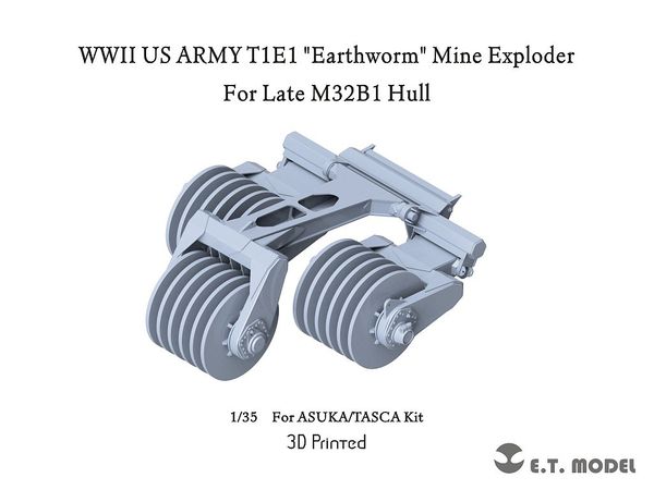 WWII US Army T1E1 Earthworm Mine Disposal Device Set (For Asuka Model M32B1 Tank Recovery Vehicle Late Type)