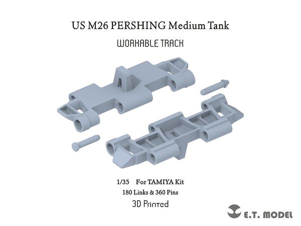 WWII US M26 Pershing Medium Tank Movable Tracks (for Tamiya)