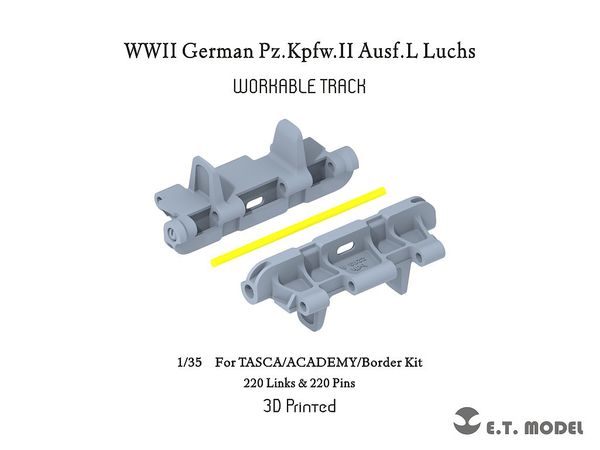 WWII German Pz.Kpfw.II Ausf.L Lux Movable Tracks (for Asuka Model/ Academy / Border Models)
