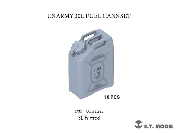 Modern U.S. Army 20 Liter Fuel Can Set (10 Pieces)