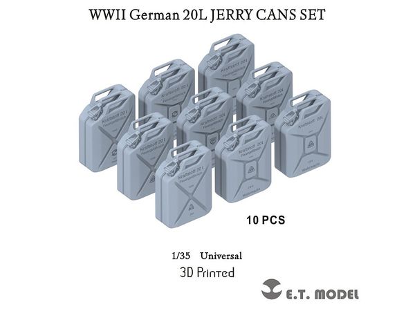 WW.II German 20L Jerry Can Set (Compatible with Each Company's Kit)