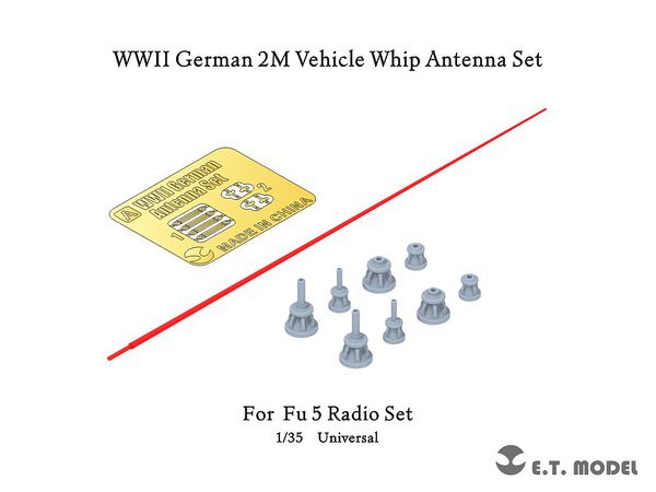 WWII Germany 2m Antenna Set (for Fu 5 Radio)