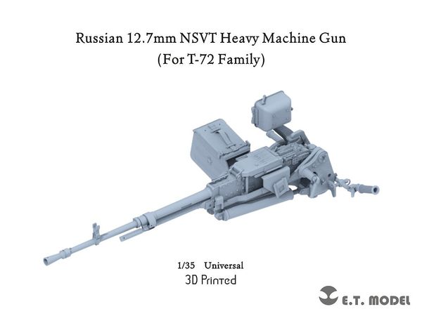 Modern Russian 12.7mm NSVT Heavy Machine Gun (for T-72 Main Battle Tank Series Manufactured by Various Companies)