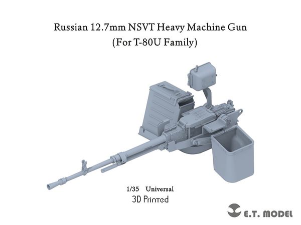 Russian 12.7mm NSVT Heavy Machine Gun (For T-80U Family)