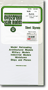 Sheet Styrene Plane 0.5mm 3pcs