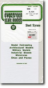 Sheet Styrene Plane 2.0mm 1pcs