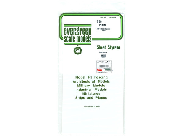 Sheet Styrene Plane 2.5mm