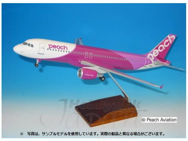 peach Airbus A320 1/100モデル EverRise A320 ピーチ・アビエーション JA801P （1号機） 1/100 ※プラ