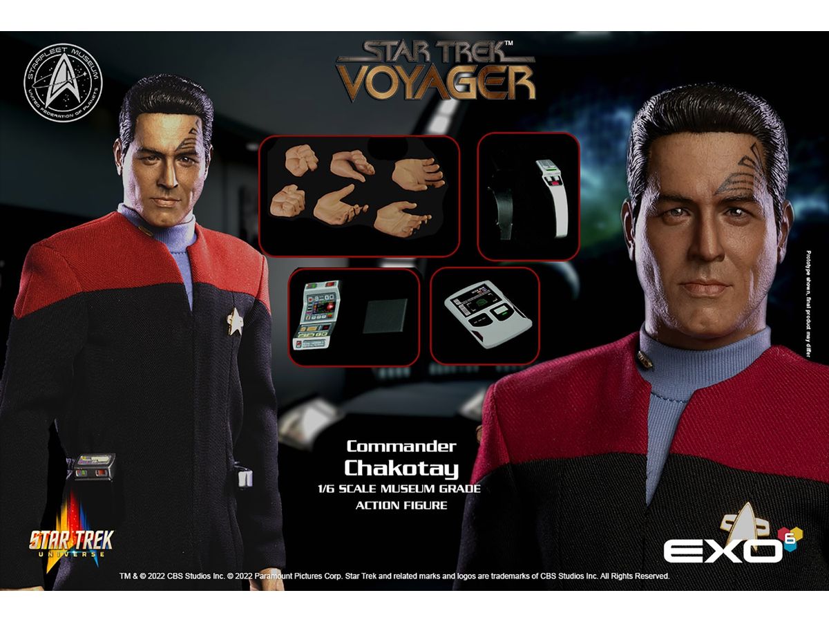 Hyper Realistic Action Figure Star Trek: Voyager Commander Chakotay