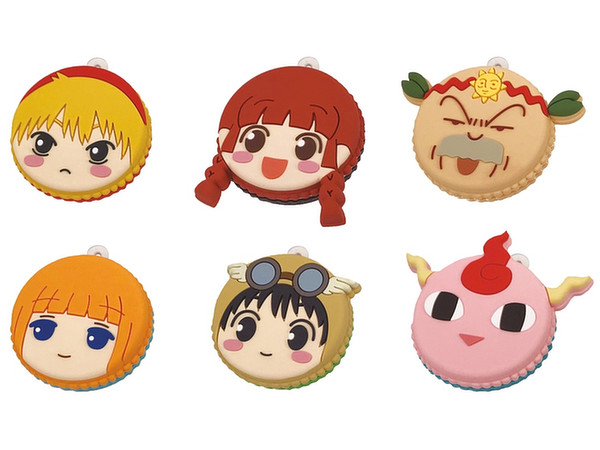 Magical Circle Guru Guru Character Macaron Trading Strap: 1Box (6pcs)