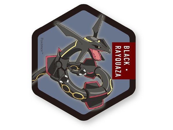 Pokemon: Honeycomb Acrylic Magnet BIG (Black Rayquaza)
