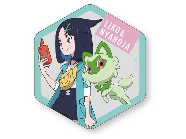 Pokemon: Honeycomb Acrylic Magnet BIG (Liko & Sprigatito)