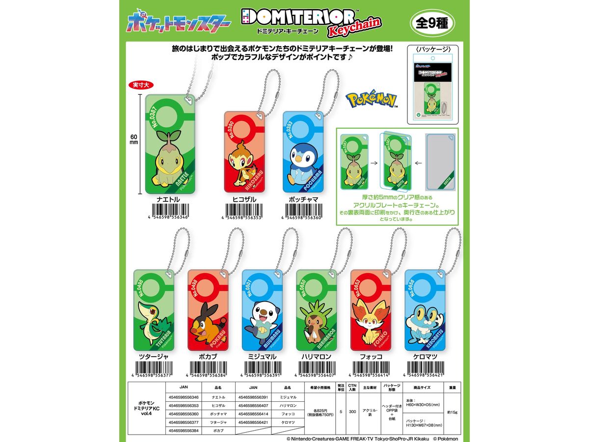 Pokemon: Domiteria Keychain Vol.4 Harimaron