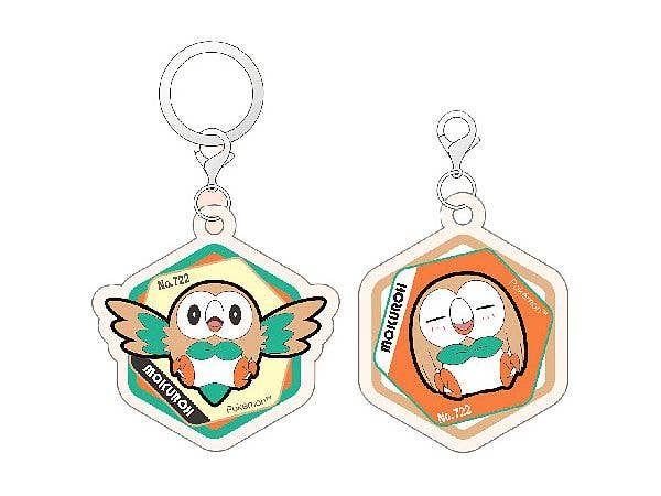 Pokemon: Acrylic Marker Charm Set Vol.4 Rowlet