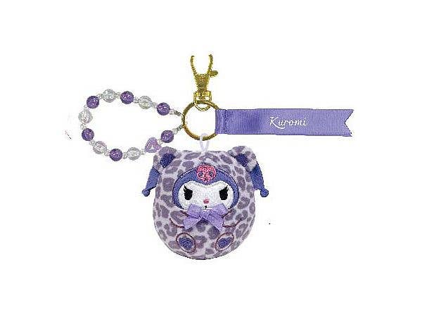 Sanrio Characters Plush Colon Keychain (Kuromi)