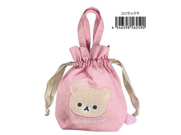 Rilakkuma: Sagara Embroidered Drawstring Pouch (Korilakkuma)