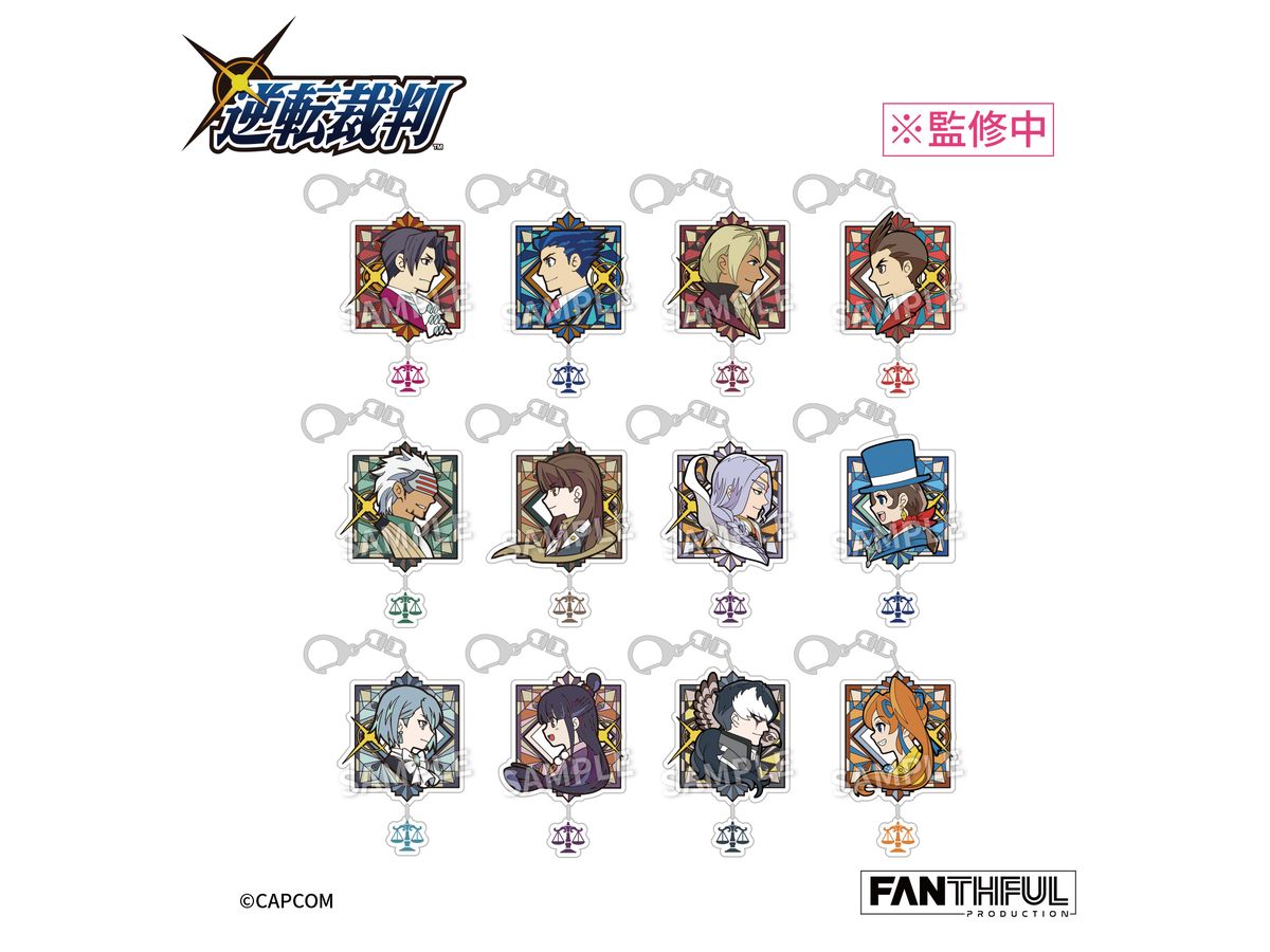 Ace Attorney Series FP008PWAA2024 Acrylic Keychain: 1Box (12pcs)