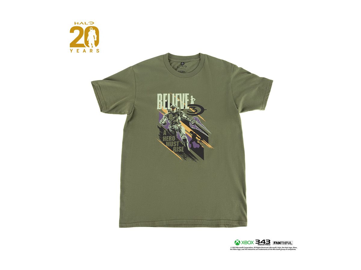 HALO Series 20th Anniversary T-shirt (Army Green) S