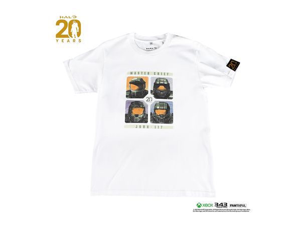 HALO Series 20th Anniversary T-shirt (White) M