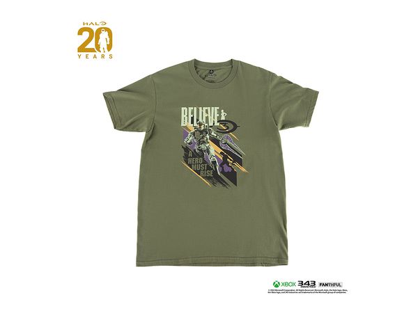 HALO Series 20th Anniversary T-shirt (Army Green) L