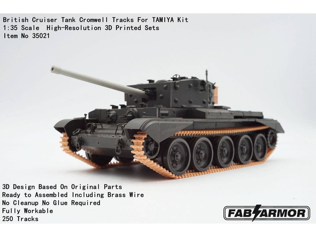 British Cruiser Tank Cromwell Tracks For TAMIYA Kit