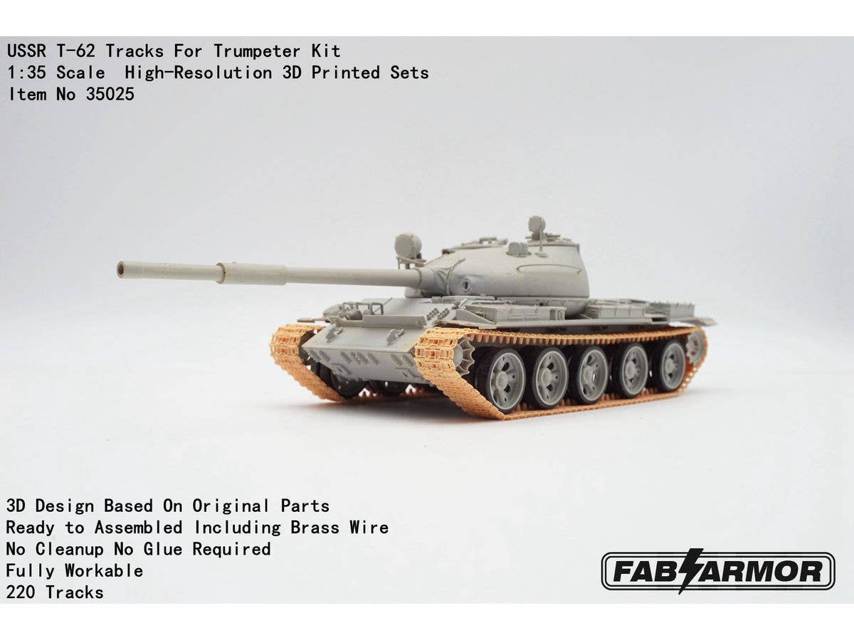USSR T-62 Tracks For Trumpeter Kit
