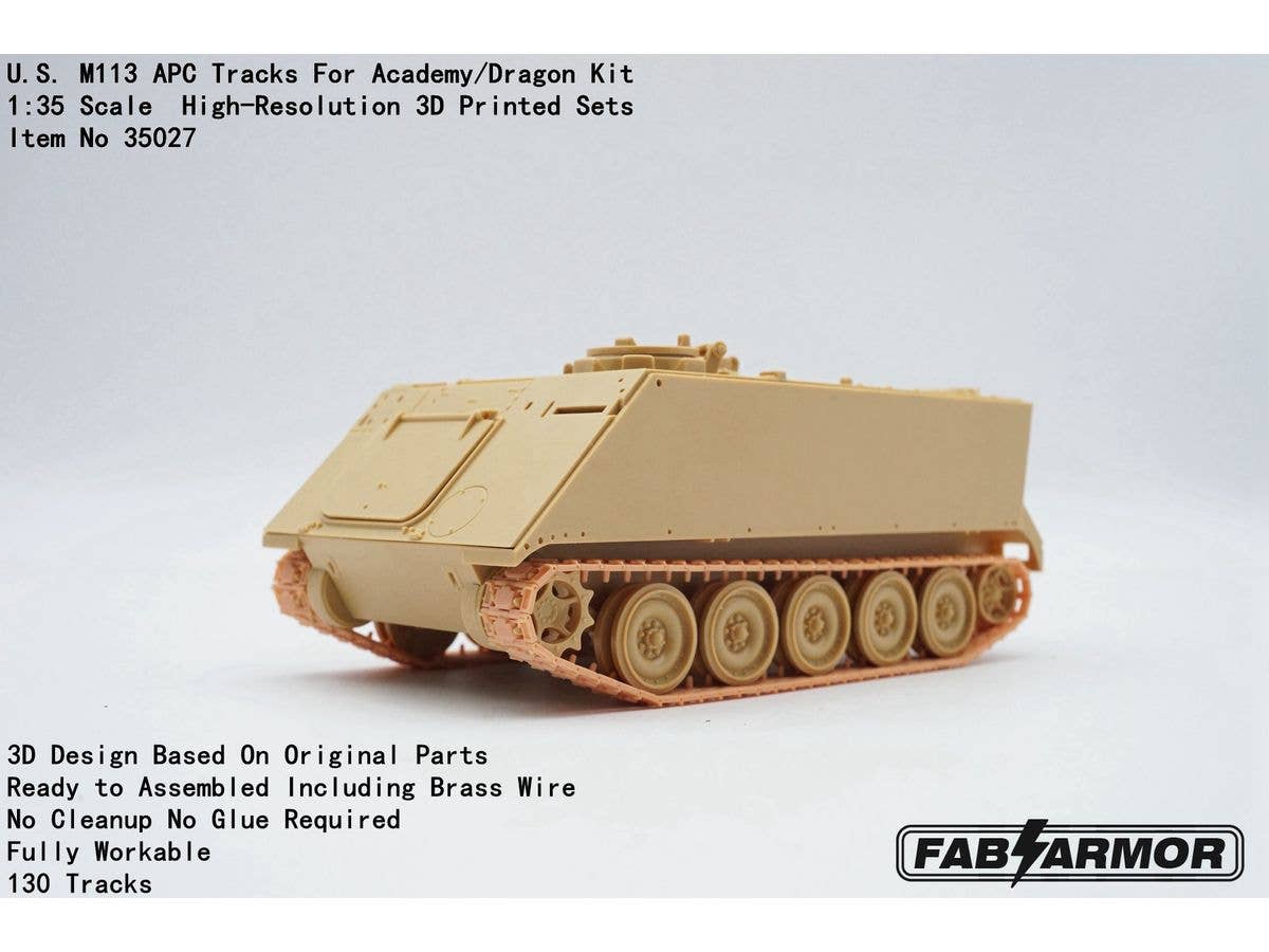 U.S. M113 APC Tracks For Academy/Dragon Kit