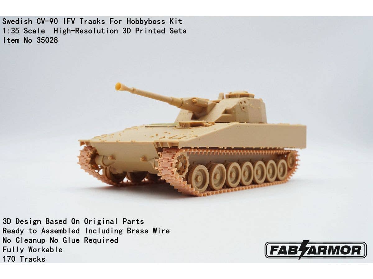 Swedish CV-90 IFV Tracks For Hobbyboss Kit
