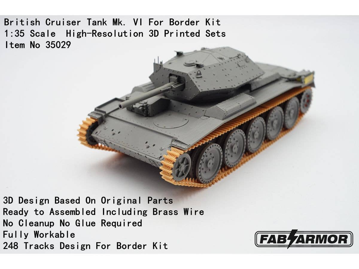 British Cruiser Tank Mk. VI Crusader Tracks For Border Kit