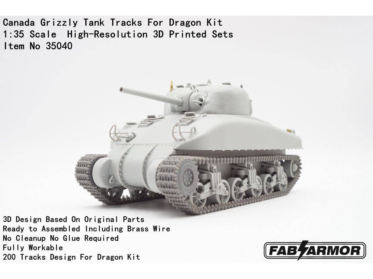 Canada Grizzly Tank Tracks For Dragon Kit