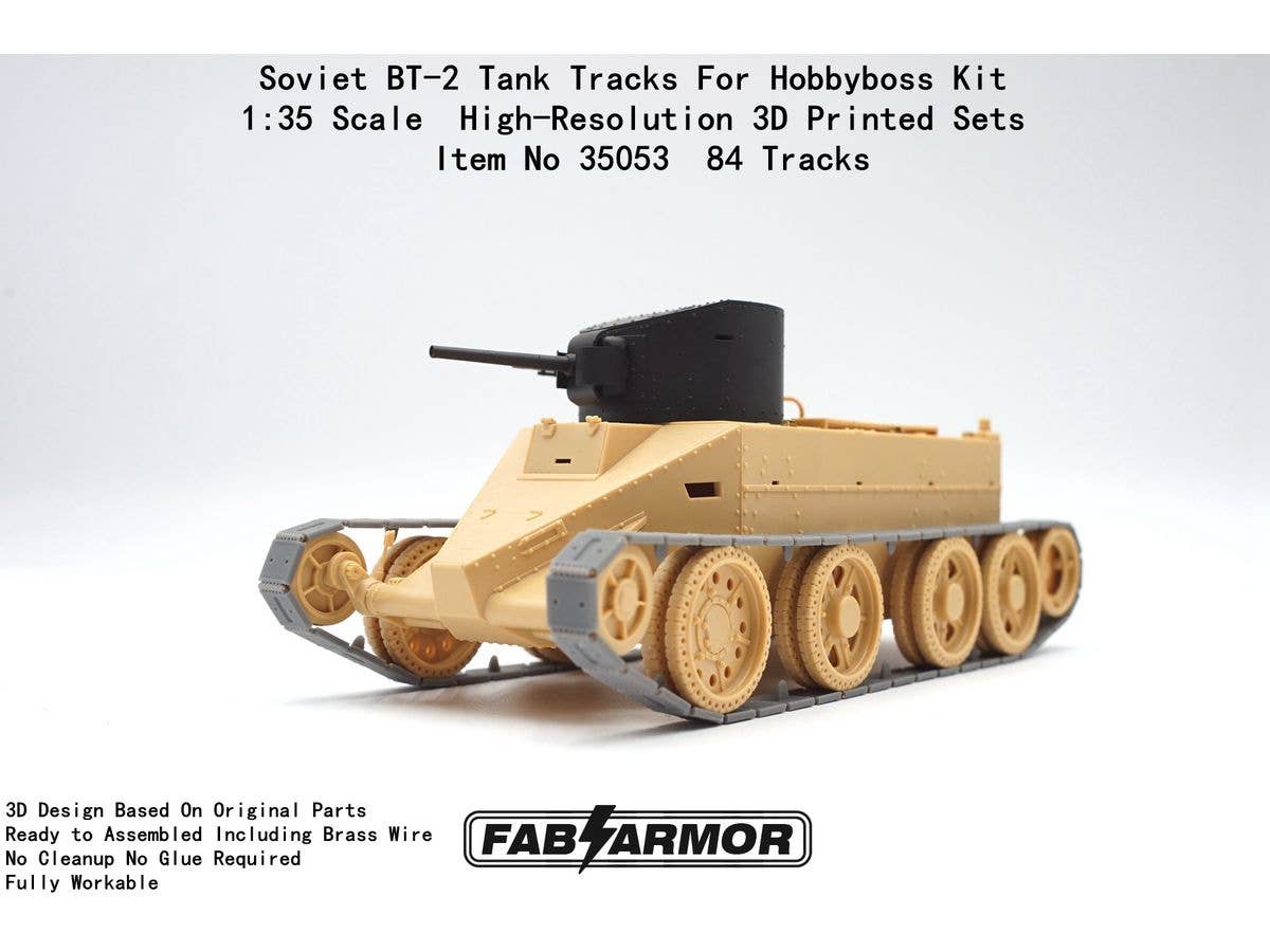 Soviet BT-2 Tank Tracks For Hobbyboss Kit