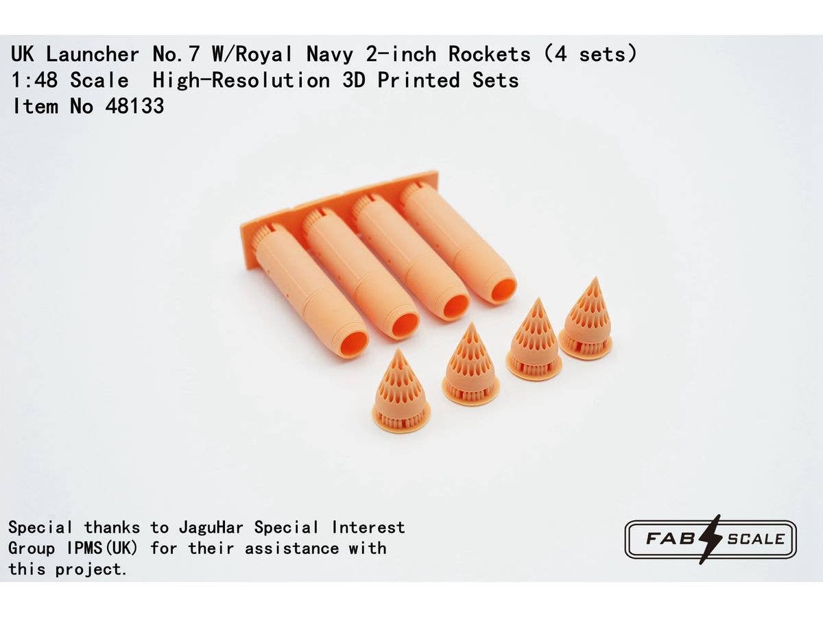 UK Launcher No.7 W/Royal Navy 2-inch Rockets (4 sets)