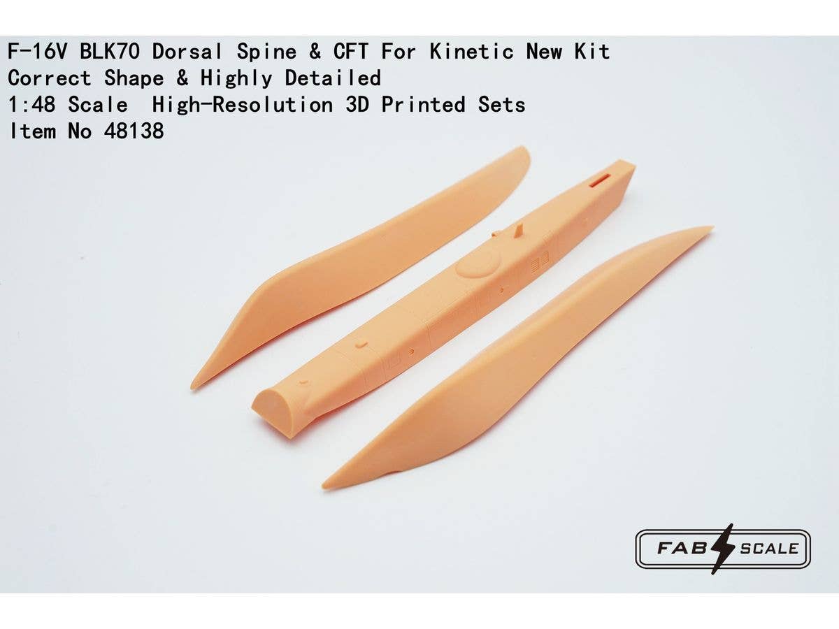 F-16V BLK70 Dorsal Spine & CFT For Kinetic New Kit