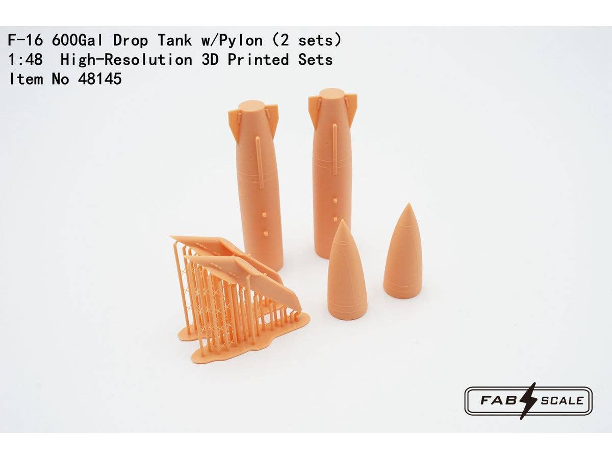 F-16 600Gal Drop Tank w Pylon (2 sets)