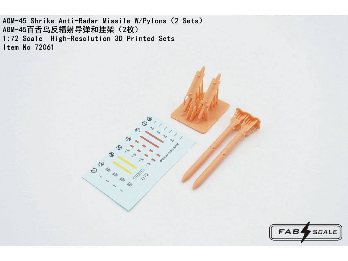 AGM-45 Shrike Anti-Radar Missile W/Pylons