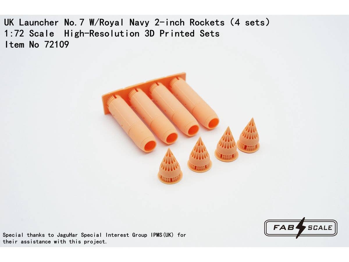 UK Launcher No.7 W/Royal Navy 2-inch Rockets (4 sets)