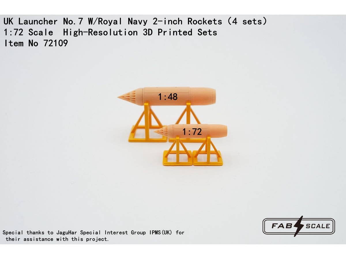 UK Launcher No.7 W/Royal Navy 2-inch Rockets (4 sets)