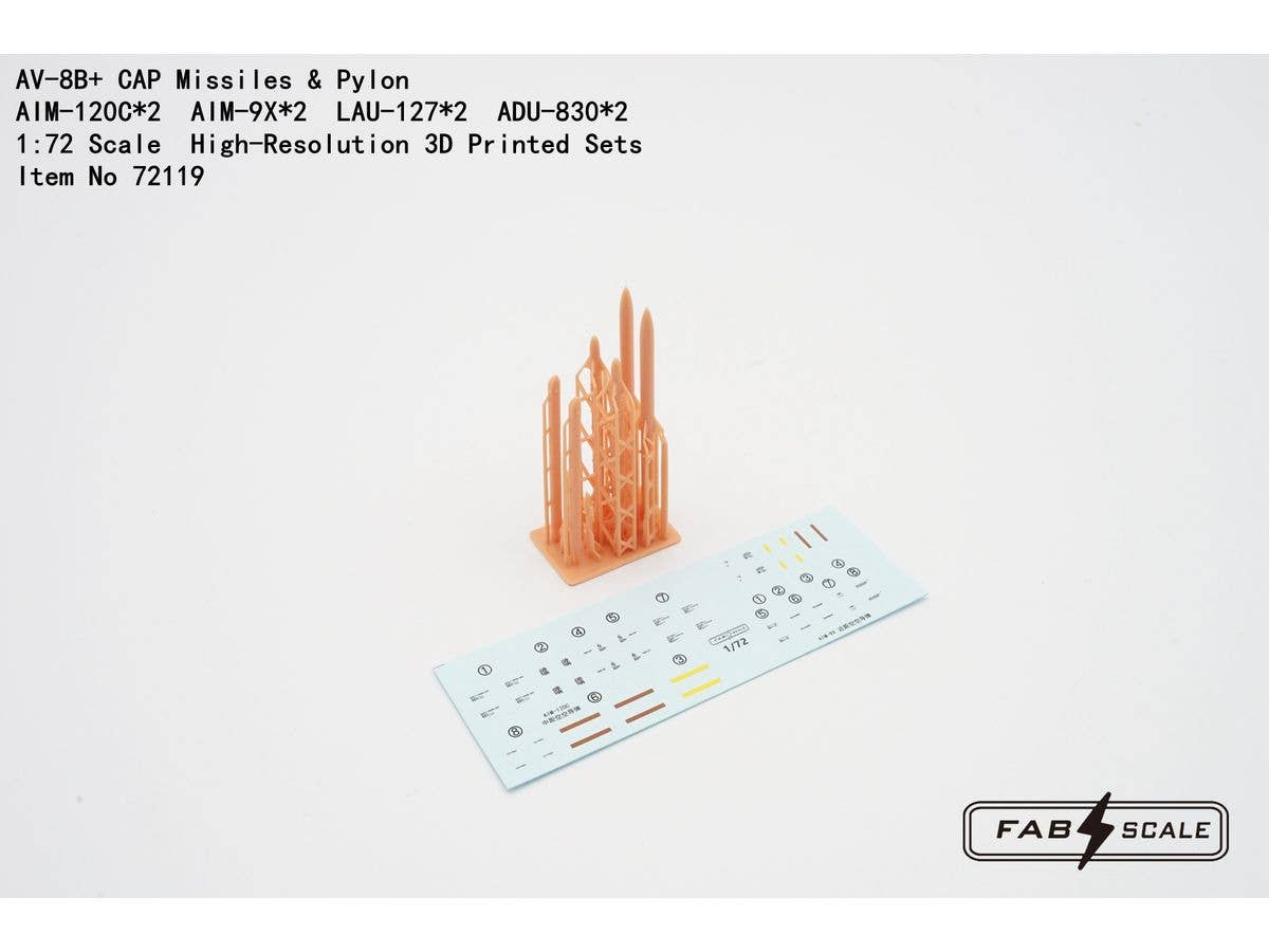AV-8B+ CAP Missiles & Pylon AIM-120Cx2 AIM-9Xx2 LAU-127x2 ADU-830x2