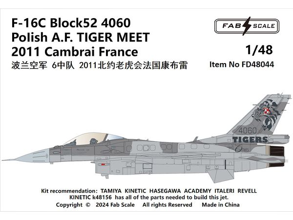 F-16C Block52 4060 PoIish A.F. TIGER MEET 2011 Cambrai France
