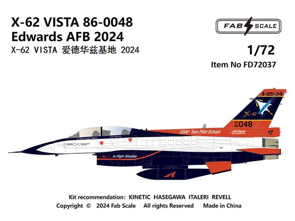 X-62 VISTA 86-0048 Edwards AFB 2024