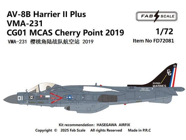 AV-8B+ VMA-231 2019