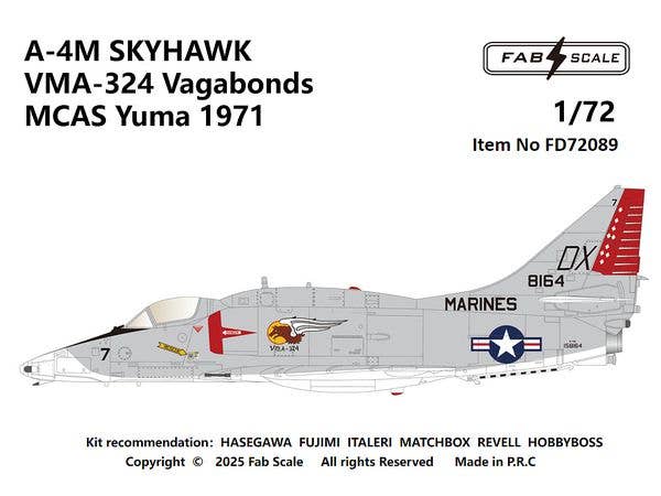 A-4M VMA-324 VagabondsMCAS Yuma 1971