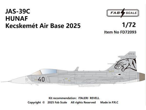 JAS-39C HUNAF Kecskemet Air Base 2025